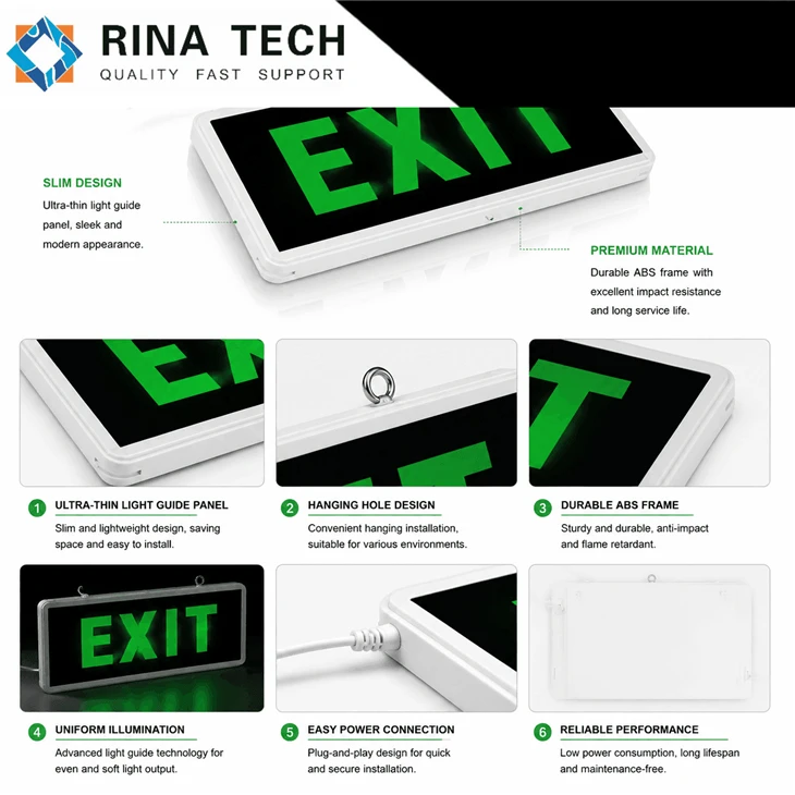 High Brightness Emergency Exit Floor Guide Light Board