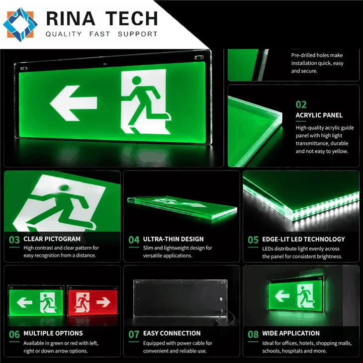 High Brightness Emergency Exit Floor Guide Light Board price